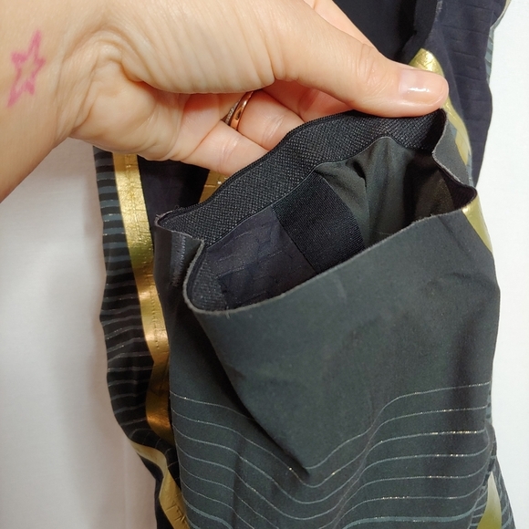 Aqua Sphere Matrix Open Back Competition Swimsuit Tech Suit Black Gray Gold 30 4 - Picture 6 of 11